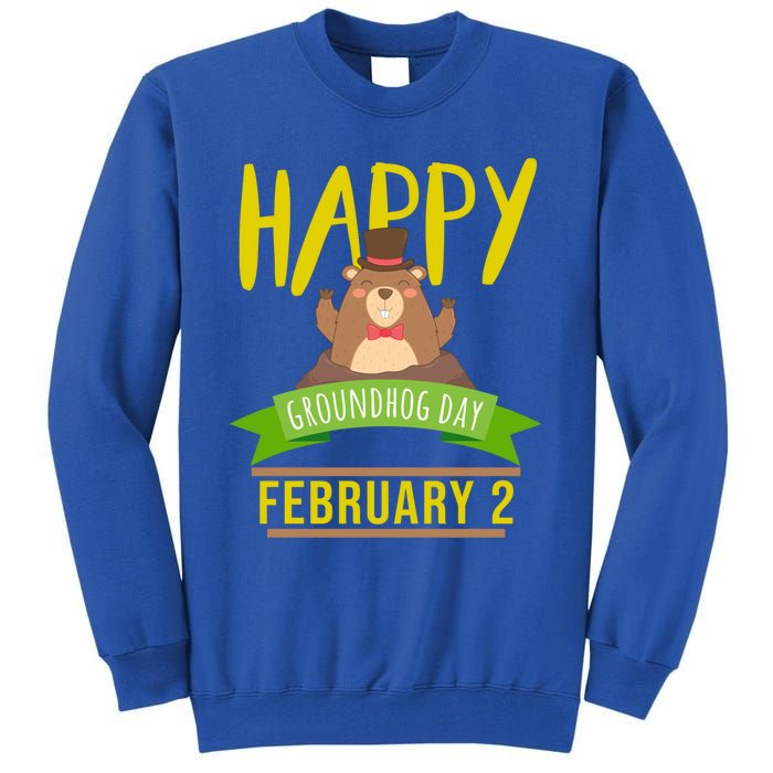 Happy Groundhog Day Respect The Groundhog Gift Tall Sweatshirt