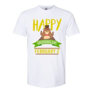 Happy Groundhog Day Respect The Groundhog Gift Softstyle CVC T-Shirt