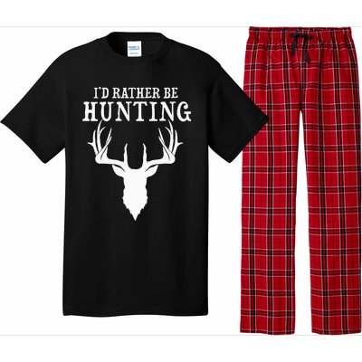 Hunting Gift Deer Id Rather Be Hunting Camping Summer Pajama Set