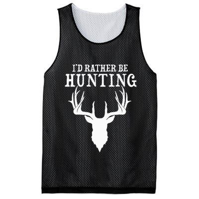 Hunting Gift Deer Id Rather Be Hunting Camping Summer Mesh Reversible Basketball Jersey Tank