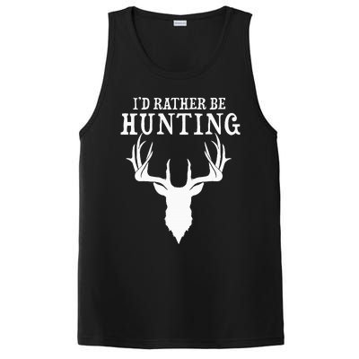 Hunting Gift Deer Id Rather Be Hunting Camping Summer PosiCharge Competitor Tank