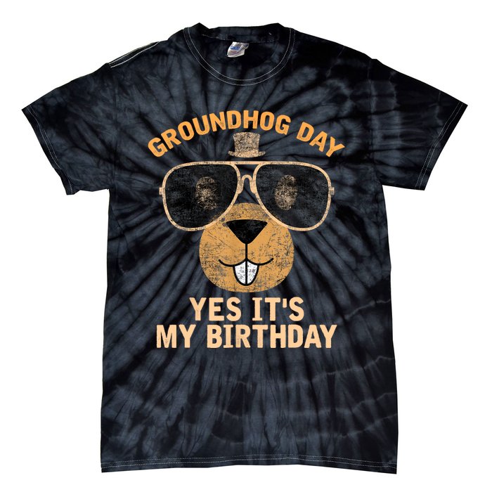 Happy Groundhog Day Lovers Costume Tie-Dye T-Shirt