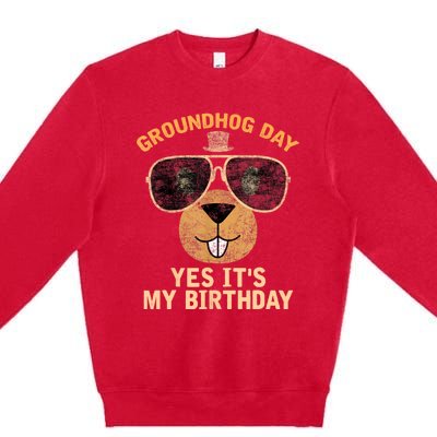 Happy Groundhog Day Lovers Costume Premium Crewneck Sweatshirt