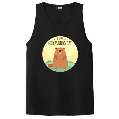 Happy Groundhog Day Gift Marmot Forecast For Spring Or Winter Gift PosiCharge Competitor Tank