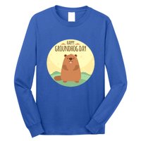 Happy Groundhog Day Gift Marmot Forecast For Spring Or Winter Gift Long Sleeve Shirt