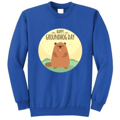 Happy Groundhog Day Gift Marmot Forecast For Spring Or Winter Gift Sweatshirt