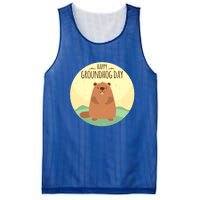 Happy Groundhog Day Gift Marmot Forecast For Spring Or Winter Gift Mesh Reversible Basketball Jersey Tank