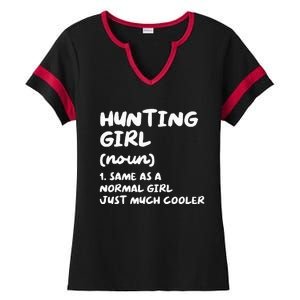 Hunting Girl Definition Funny Ladies Halftime Notch Neck Tee