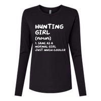 Hunting Girl Definition Funny Womens Cotton Relaxed Long Sleeve T-Shirt