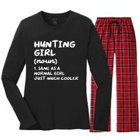 Hunting Girl Definition Funny Women's Long Sleeve Flannel Pajama Set 