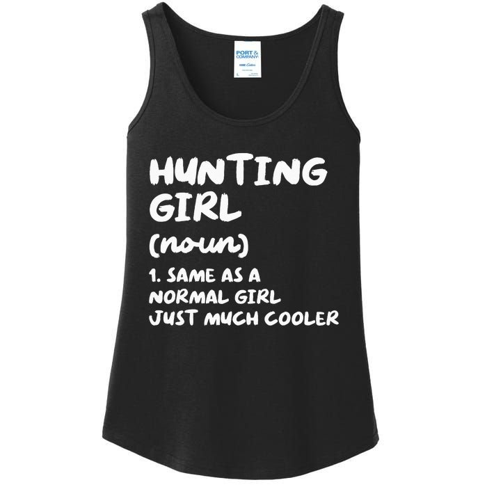 Hunting Girl Definition Funny Ladies Essential Tank