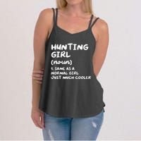 Hunting Girl Definition Funny Women's Strappy Tank