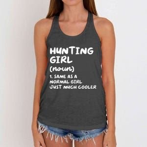 Hunting Girl Definition Funny Women's Knotted Racerback Tank