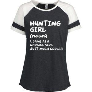 Hunting Girl Definition Funny Enza Ladies Jersey Colorblock Tee