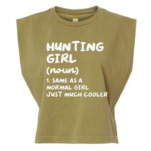 Hunting Girl Definition Funny Garment-Dyed Women's Muscle Tee