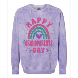 Happy Grandparents Day Funny Grandparents Day Gift Colorblast Crewneck Sweatshirt