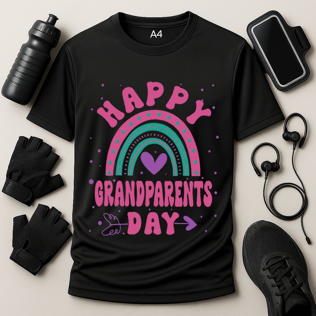 Happy Grandparents Day Funny Grandparents Day Gift Cooling Performance Crew T-Shirt