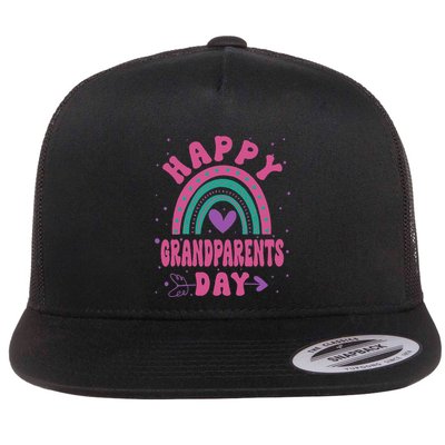 Happy Grandparents Day Funny Grandparents Day Gift Flatbill Hat
