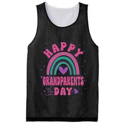 Happy Grandparents Day Funny Grandparents Day Gift Mesh Reversible Basketball Jersey Tank