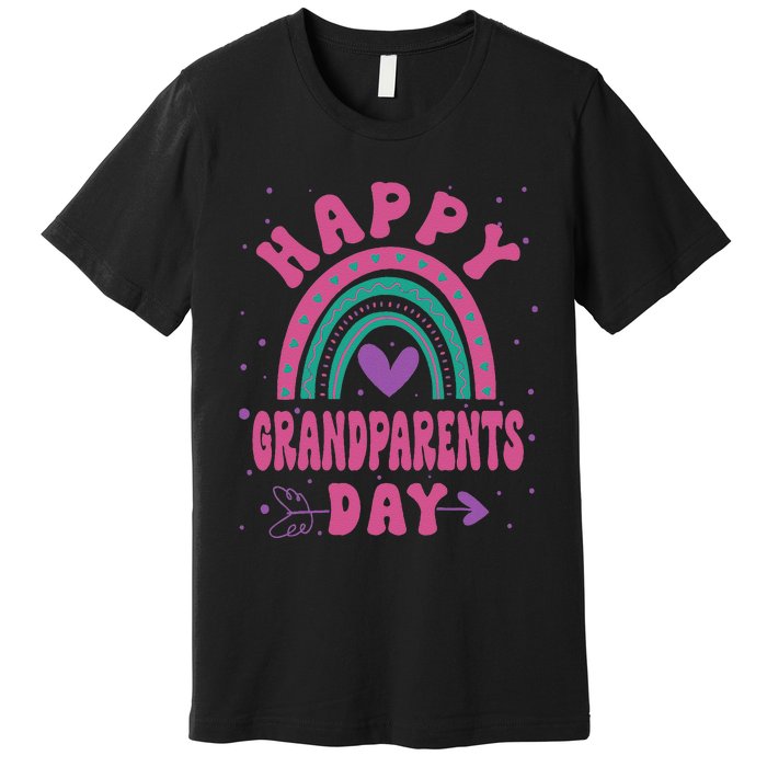 Happy Grandparents Day Funny Grandparents Day Gift Premium T-Shirt