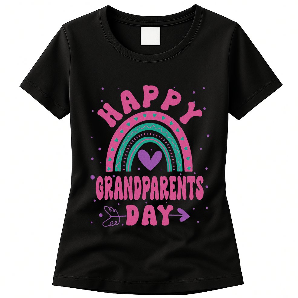 Happy Grandparents Day Funny Grandparents Day Gift Womens T-Shirt