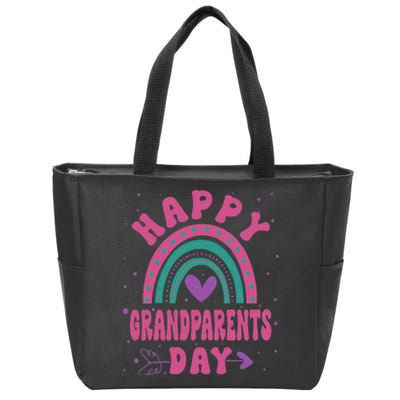 Happy Grandparents Day Funny Grandparents Day Gift Zip Tote Bag