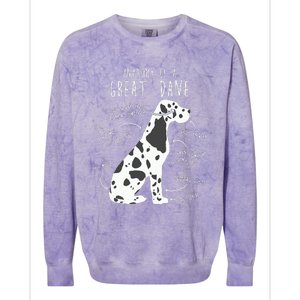 Harlequin Great Dane Dog Anatomy Funny Pet Mom Cute Dog Dad Colorblast Crewneck Sweatshirt