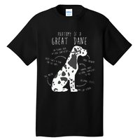 Harlequin Great Dane Dog Anatomy Funny Pet Mom Cute Dog Dad Tall T-Shirt