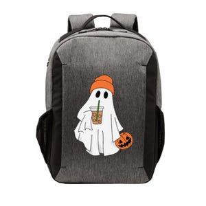 Halloween Ghost Drinking Coffee Ghost Ice Coffee Vector Backpack