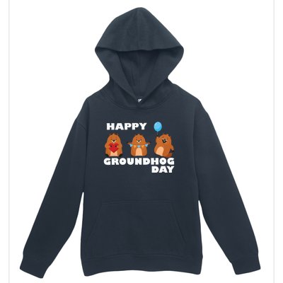 Happy Groundhog Day Urban Pullover Hoodie