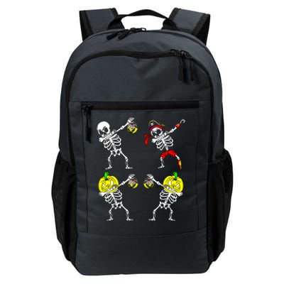 Halloween Gift Dancing Skeletons Pumpkin Pirate Dab Gift Daily Commute Backpack