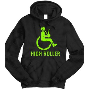 Handicap Gift Disabled Ampu Humor Wheelchair Tie Dye Hoodie