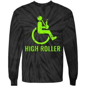 Handicap Gift Disabled Ampu Humor Wheelchair Tie-Dye Long Sleeve Shirt