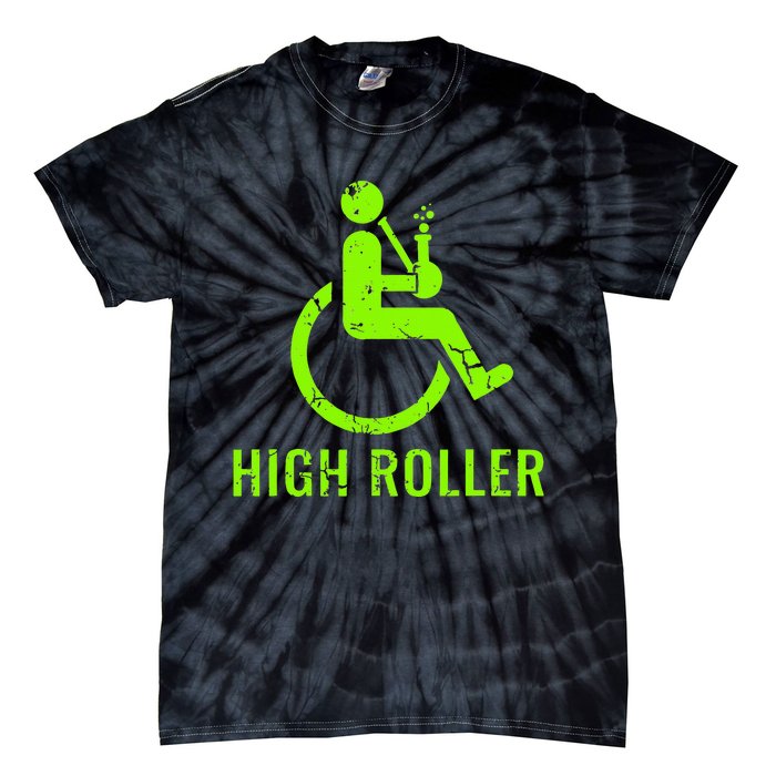 Handicap Gift Disabled Ampu Humor Wheelchair Tie-Dye T-Shirt