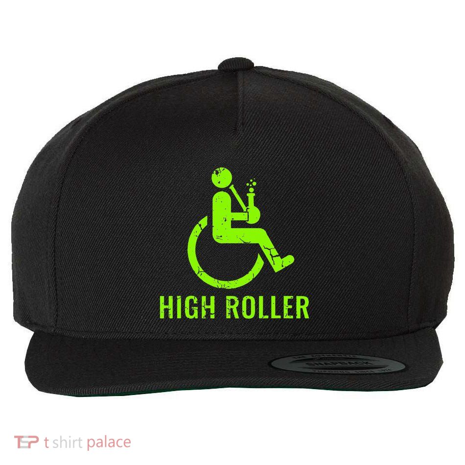 Handicap Gift Disabled Ampu Humor Wheelchair Wool Snapback Cap