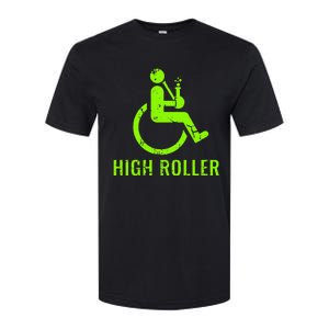 Handicap Gift Disabled Ampu Humor Wheelchair Softstyle CVC T-Shirt