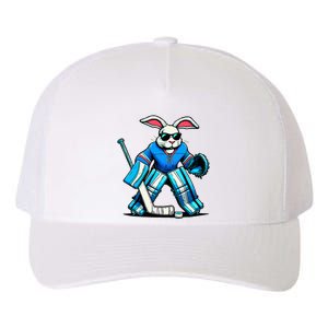 Hockey Goalie Easter Bunny Eggs Yupoong Adult 5-Panel Trucker Hat