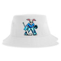 Hockey Goalie Easter Bunny Eggs Sustainable Bucket Hat