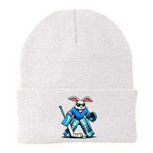 Hockey Goalie Easter Bunny Eggs Knit Cap Winter Beanie