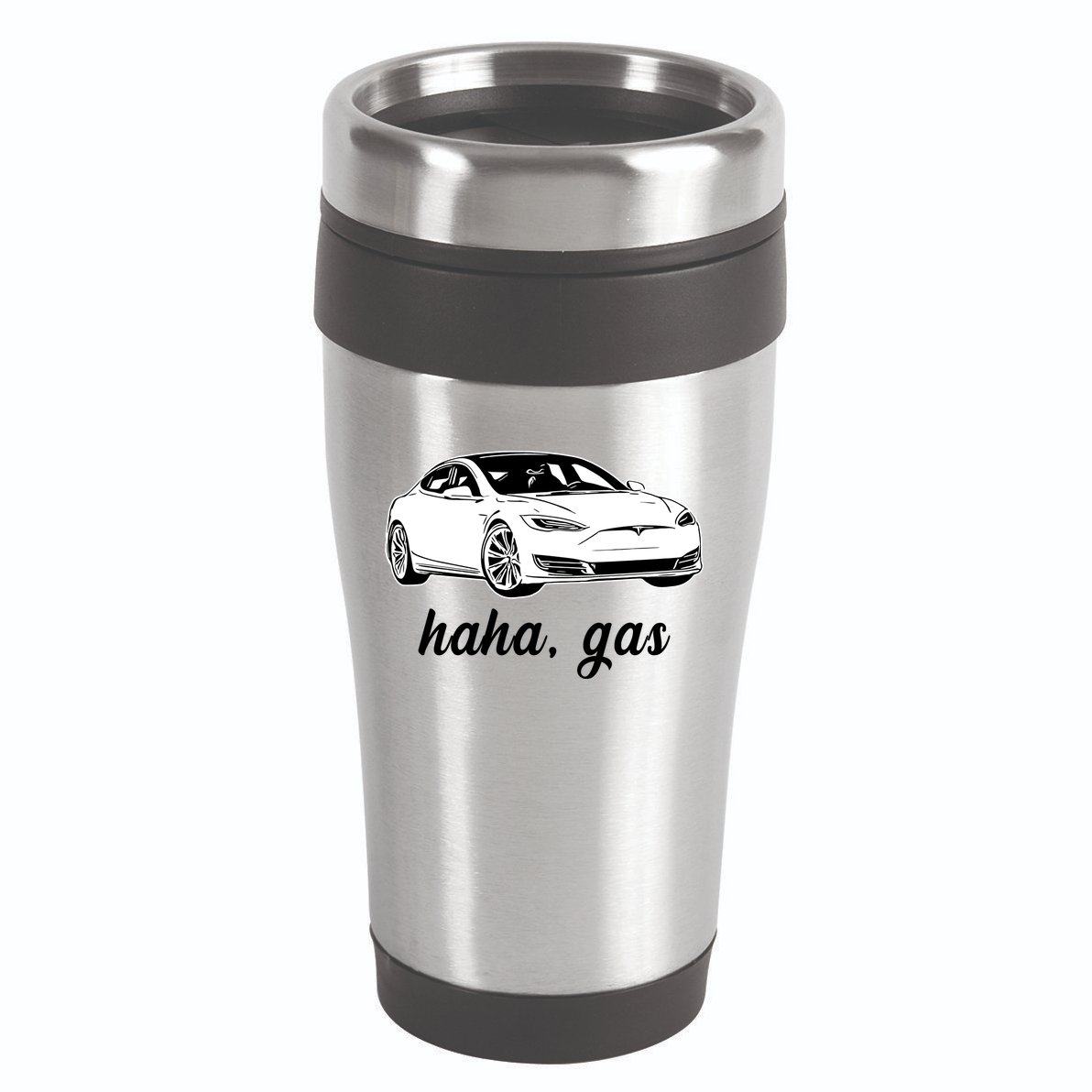 Haha Gas Electric Car 16oz Travel Tumbler