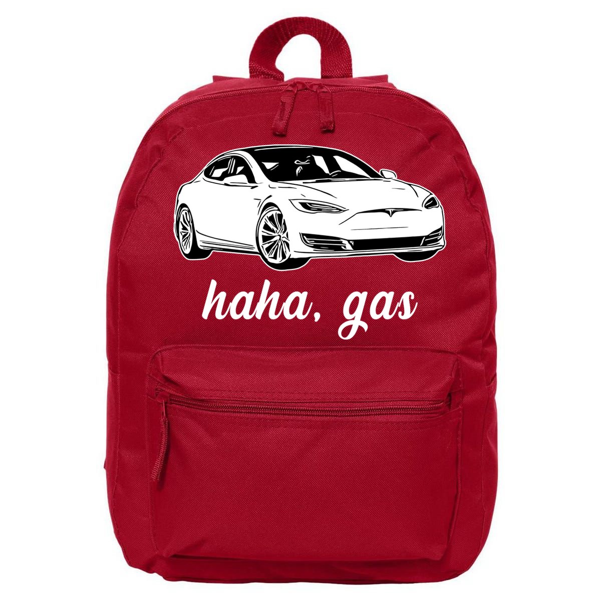 Haha Gas Electric Car 16 in Basic Backpack