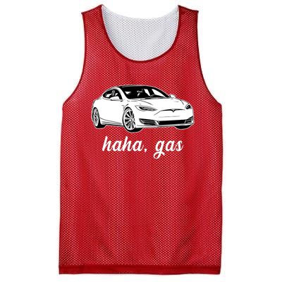 Haha Gas Electric Car Mesh Reversible Basketball Jersey Tank