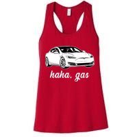 Haha Gas Electric Car Womens Tank Top