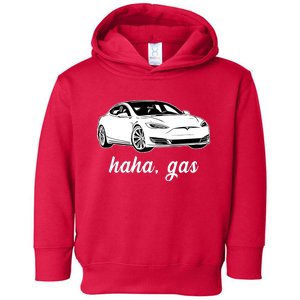 Haha Gas Electric Car Toddler Hoodie