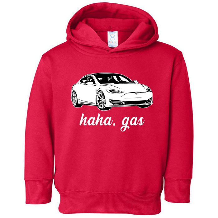 Haha Gas Electric Car Toddler Hoodie