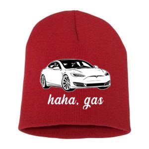 Haha Gas Electric Car Short Acrylic Beanie