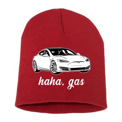 Haha Gas Electric Car Short Acrylic Beanie