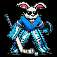 Hockey Goalie Easter Bunny Eggs Impact Tech Backpack