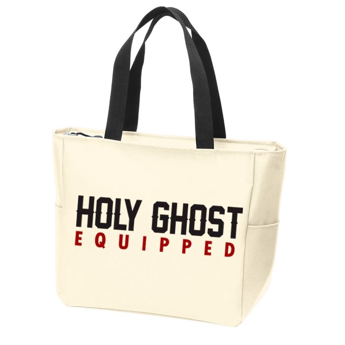 Holy Ghost Equipped Zip Tote Bag