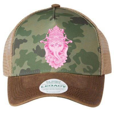 Hindu Ganesh Elephant Yoga Gift Legacy Tie Dye Trucker Hat